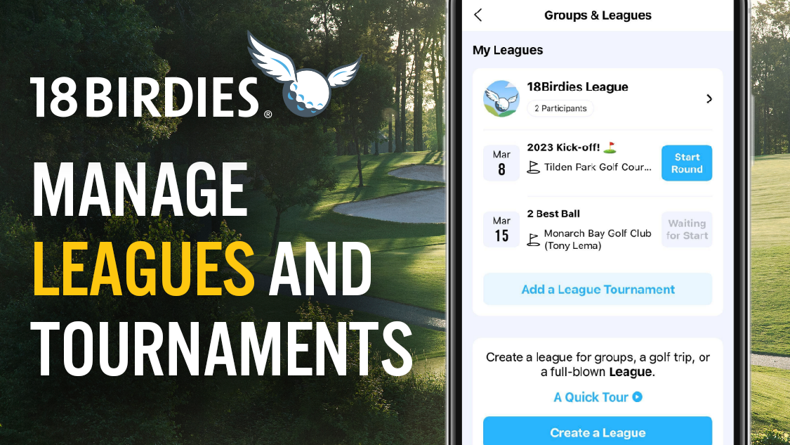 Golf Leagues and Groups are Live in 18Birdies!