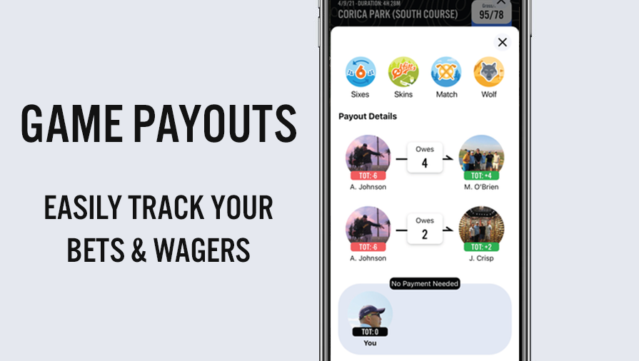 Easily track your bets for group games with the 18Birdies app💰⛳️