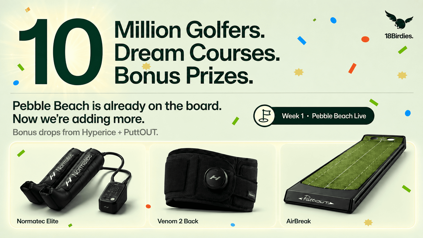 More Prizes Are Dropping in the 10 Million Golfers Celebration