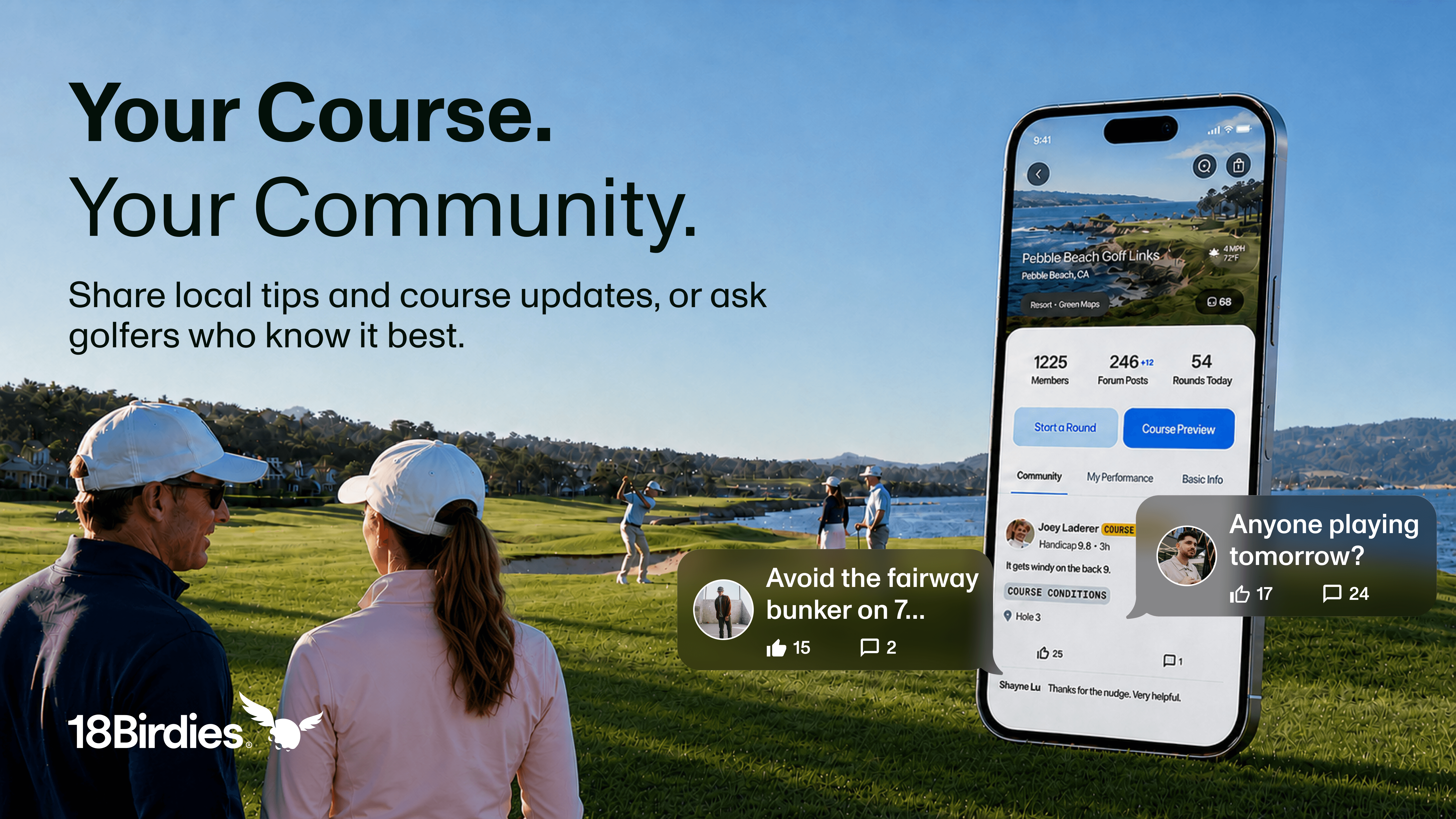 What Is the 18Birdies Course Forum? Course Conditions, Tips & Community