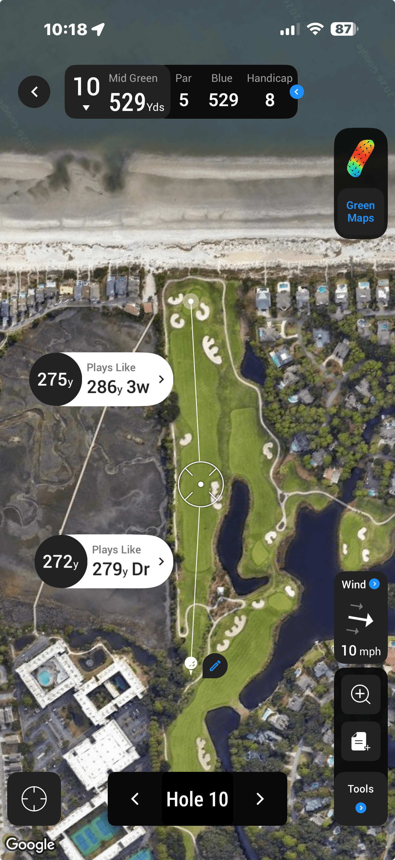 Hole 10, Robert Trent Jones Course at Palmetto Dunes