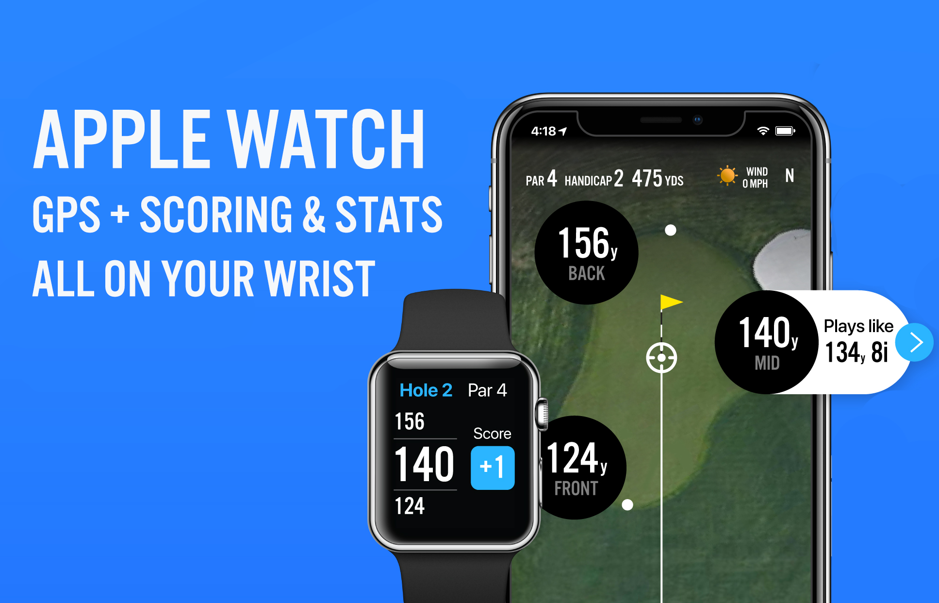 Free Apple Watch golf app: Get GPS distances, rangefinder yardages, with scoring and stats