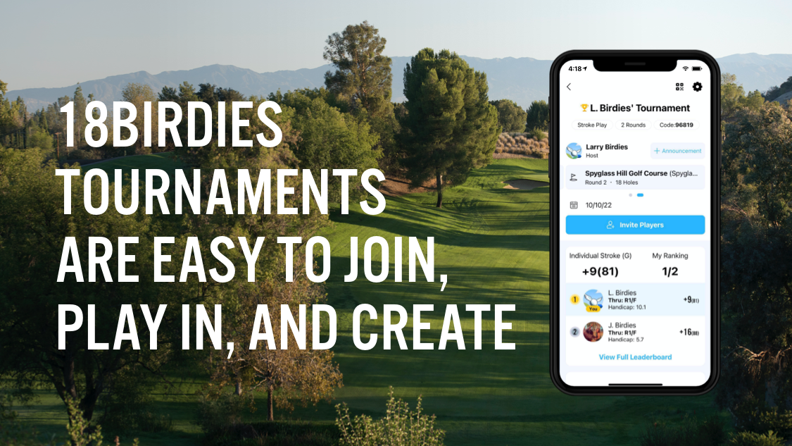 Available now: A fully revamped tournament system for 18Birdies app version 13.10