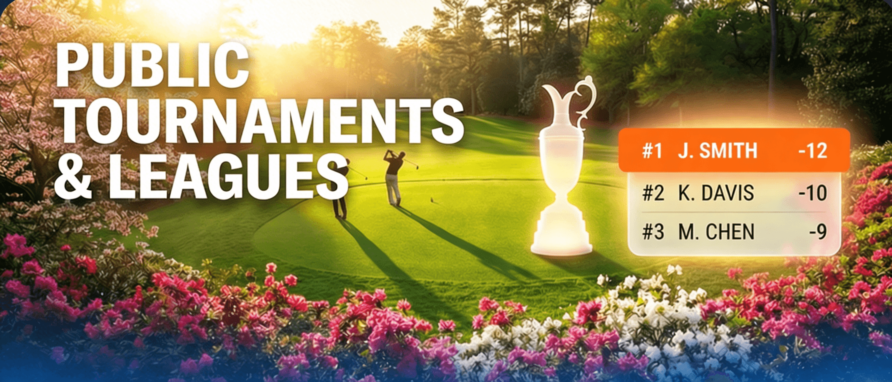 Public Tournaments and Leagues on 18Birdies