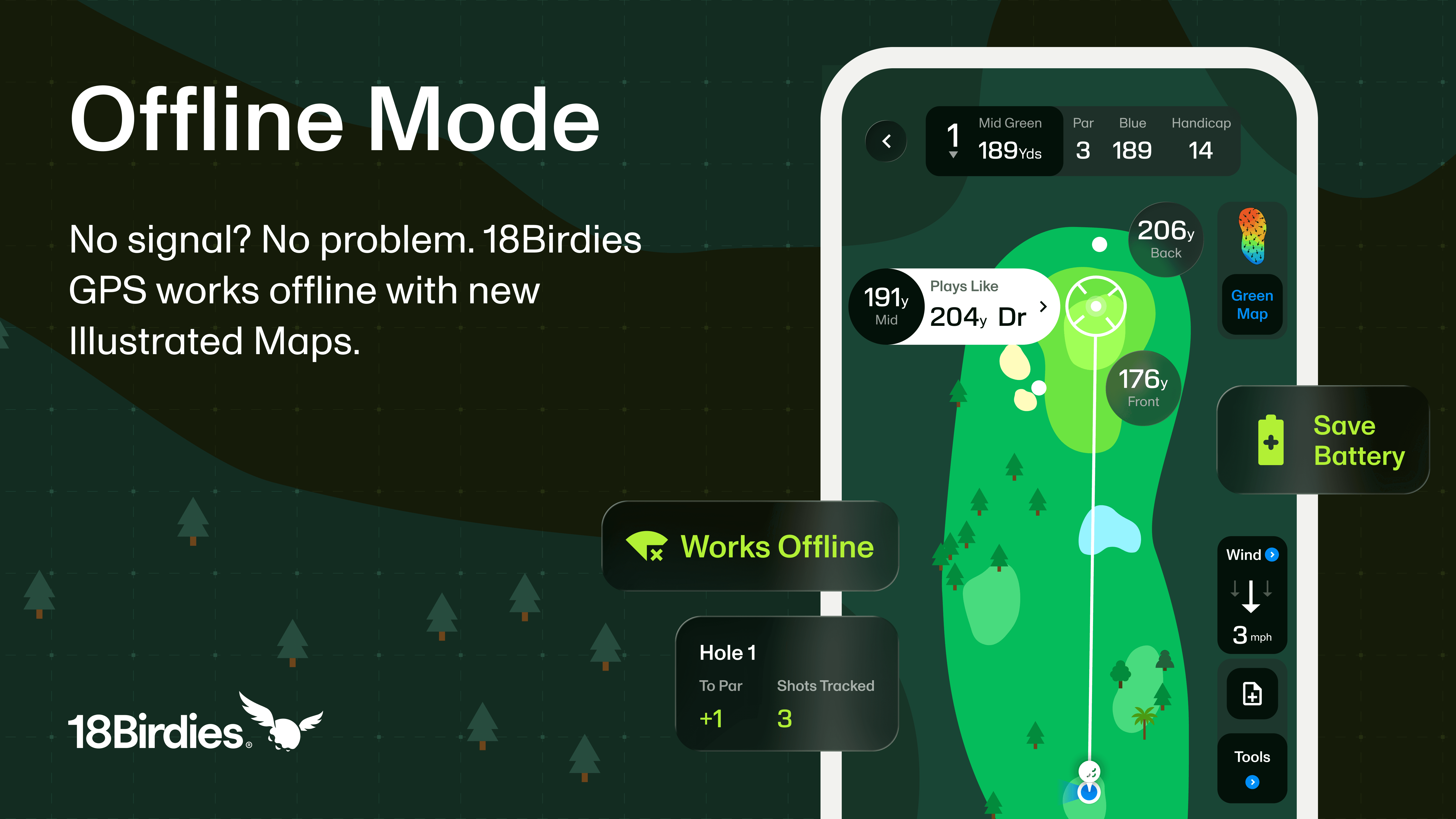Introducing Offline Mode: 18Birdies GPS That Works Without Cell Service