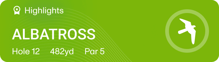 18Birdies round highlight card 7